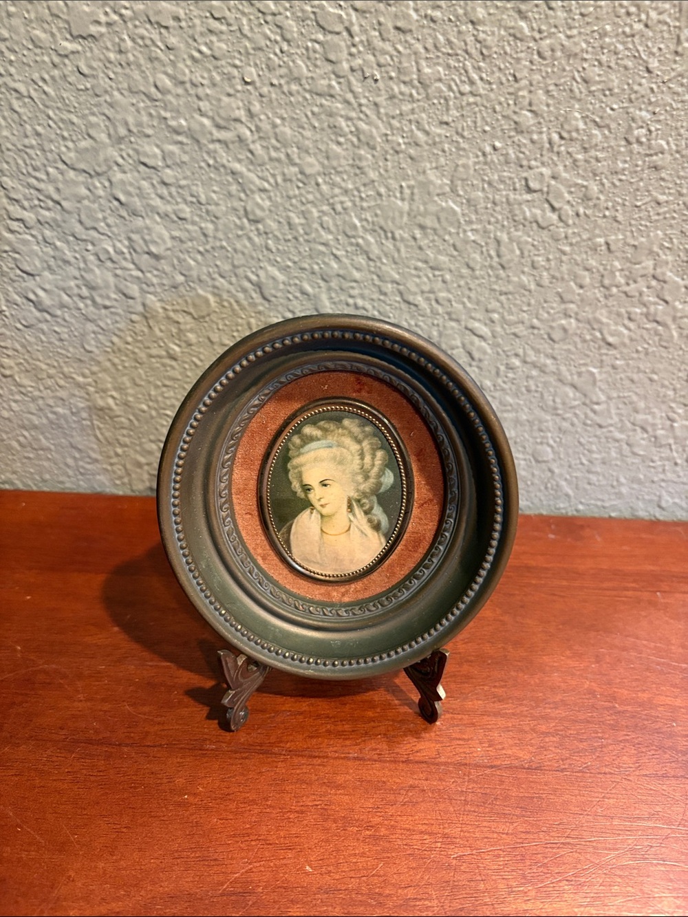Vintage Cameo Wall Art “Mrs. Chaplin” - Portrait by George Romey